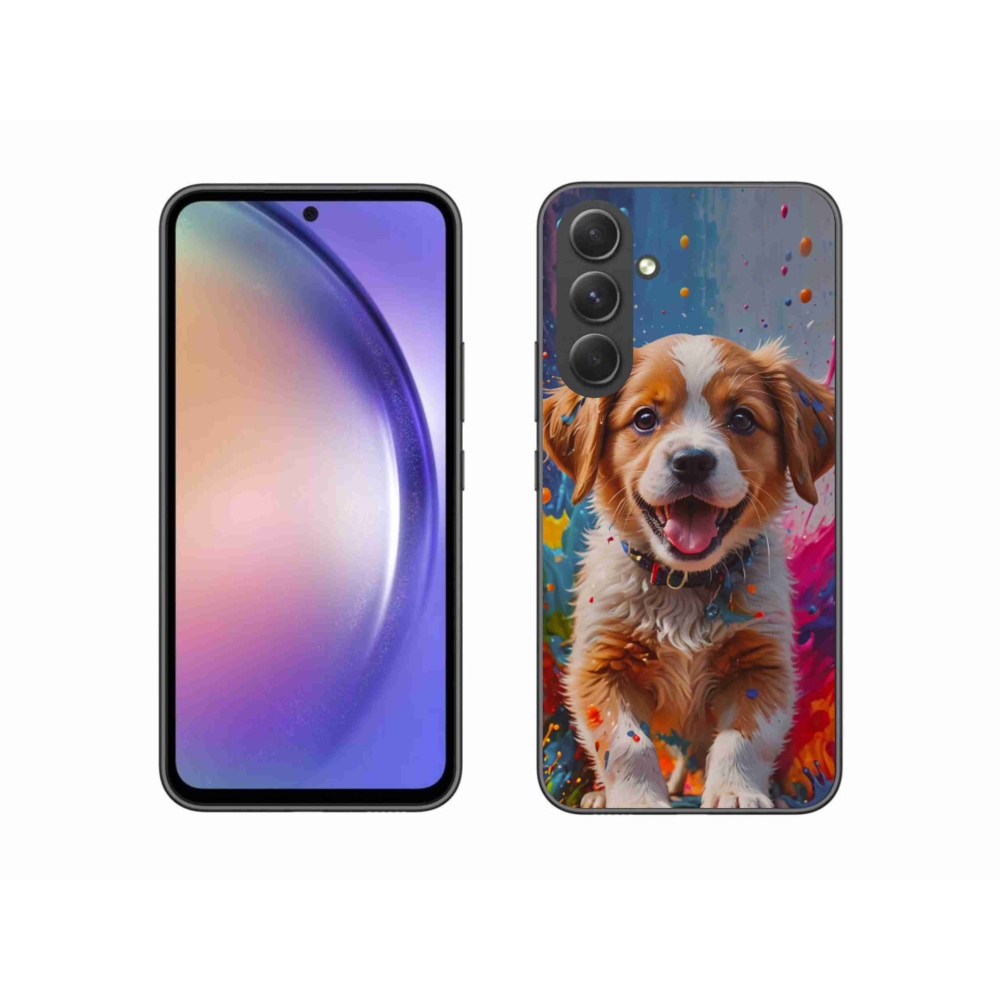 Gél borítás mmCase Samsung Galaxy A54 5G - aranyos kiskutya 3