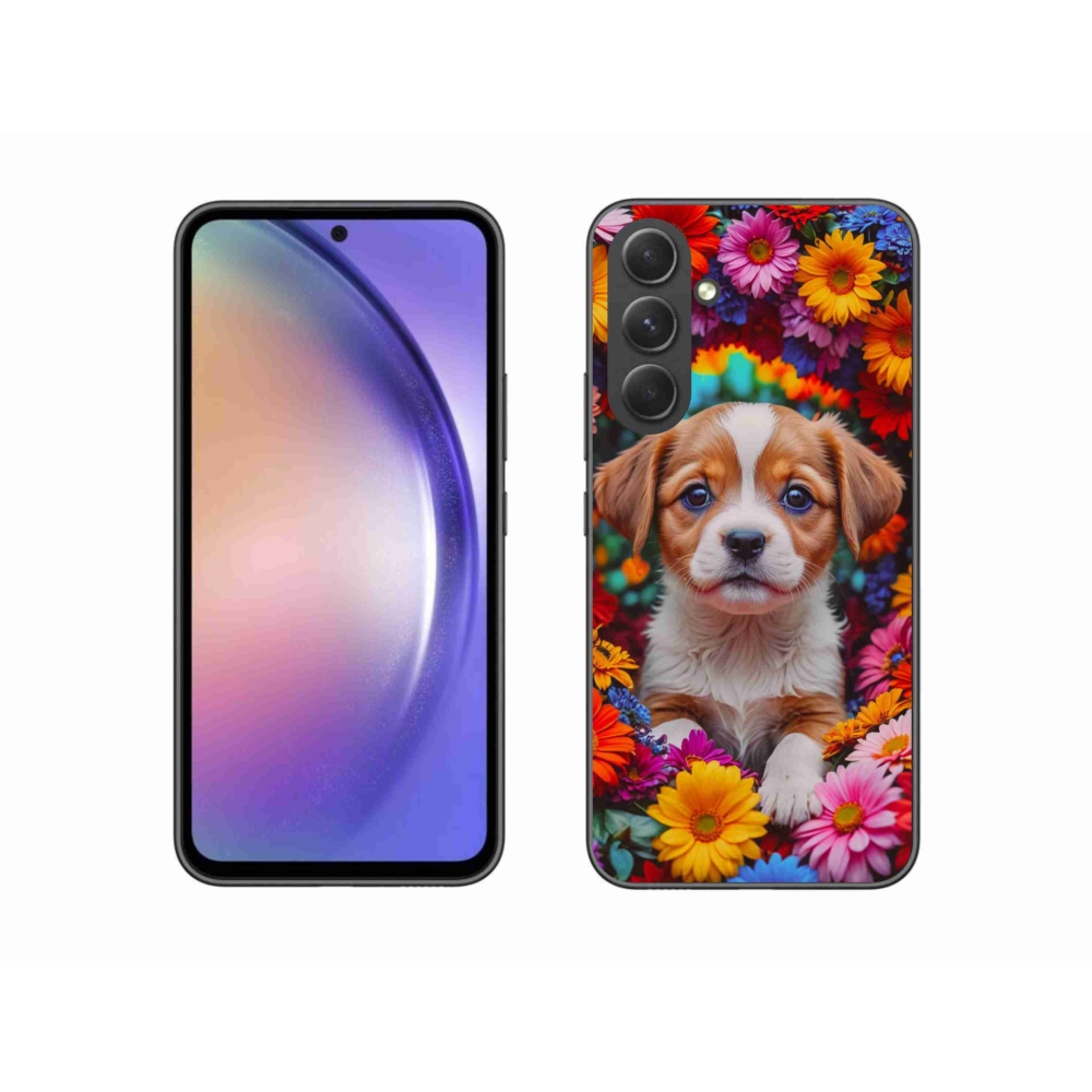 Gél borítás mmCase Samsung Galaxy A54 5G - aranyos kiskutya