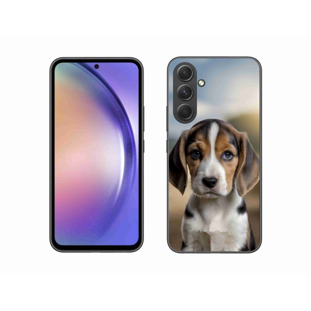 Gél borító mmCase Samsung Galaxy A54 5G - aranyos beagle - Samsung Galaxy A54 5G számára