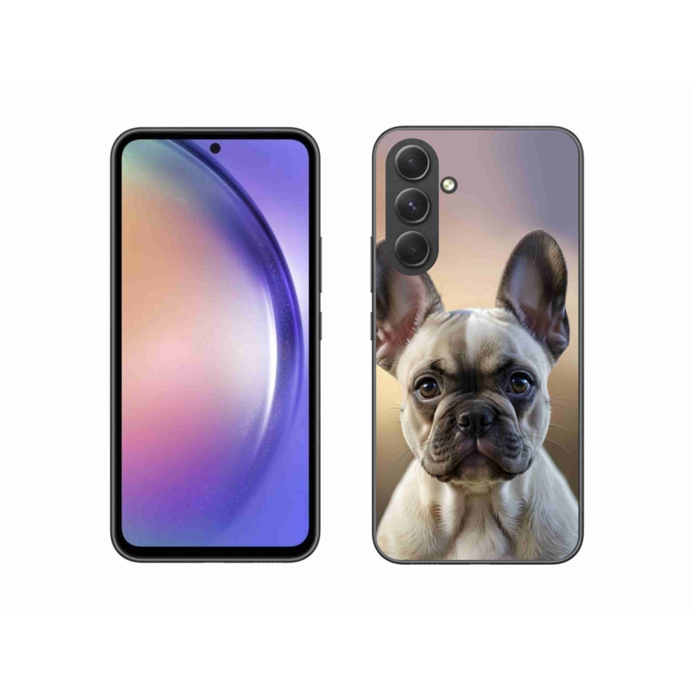 Gél borítás mmCase Samsung Galaxy A54 5G - aranyos francia bulldoghoz