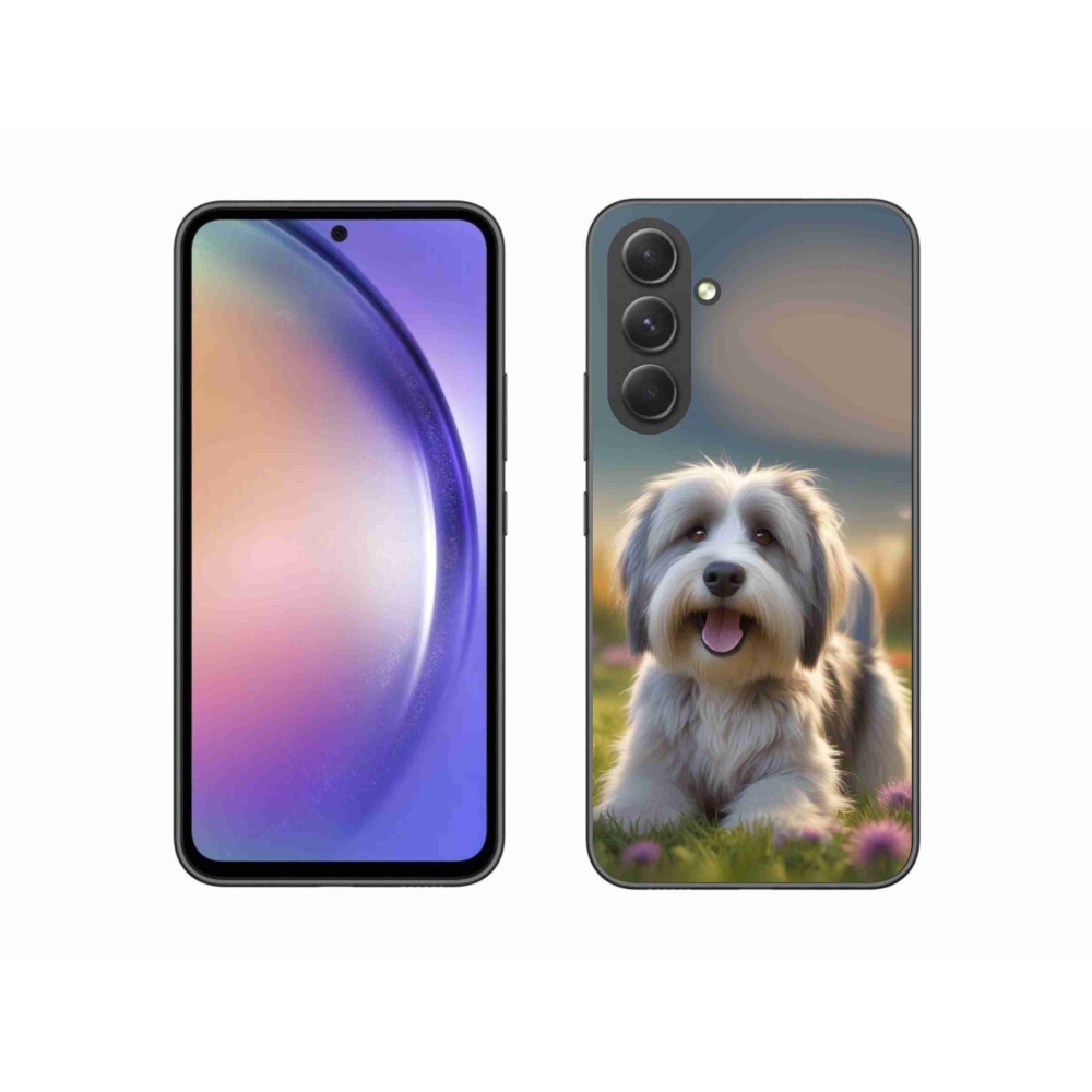 Gél borítás mmCase Samsung Galaxy A54 5G - aranyos Havanna kutya