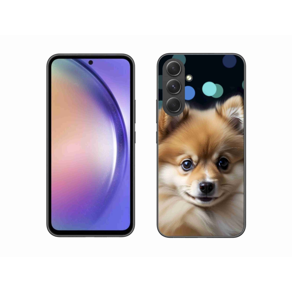 Gél borítás mmCase Samsung Galaxy A54 5G - aranyos pomerániai állathoz