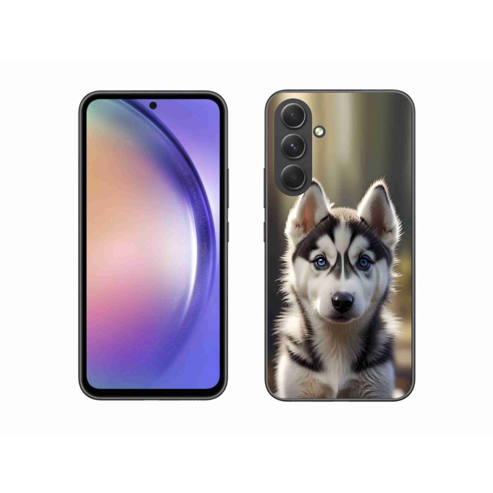 Gél borítás mmCase Samsung Galaxy A54 5G - aranyos szibériai husky - Samsung Galaxy A54 5G számára