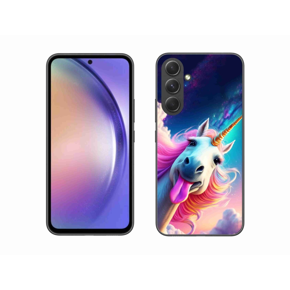 Gél borítás mmCase Samsung Galaxy A54 5G - őrült egyszarvúhoz
