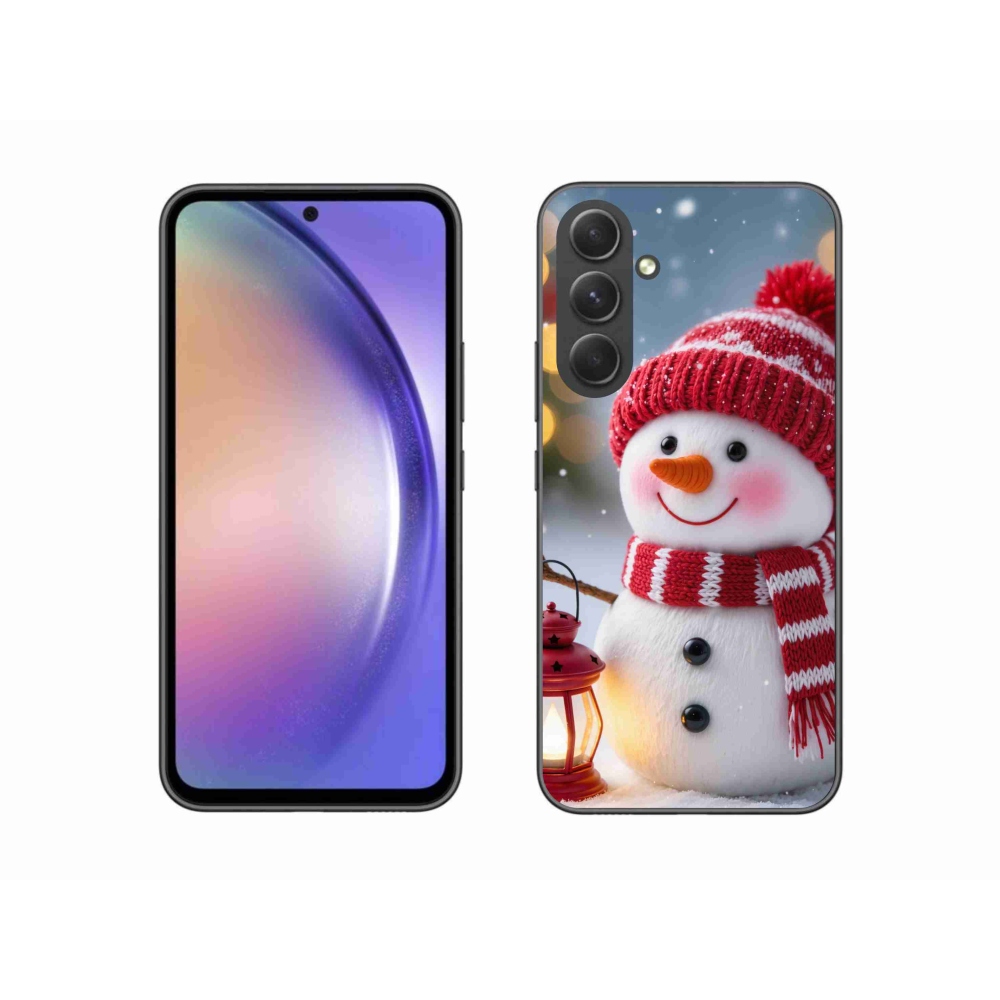 Gél védőhuzat mmCase Samsung Galaxy A54 5G - hóember 2