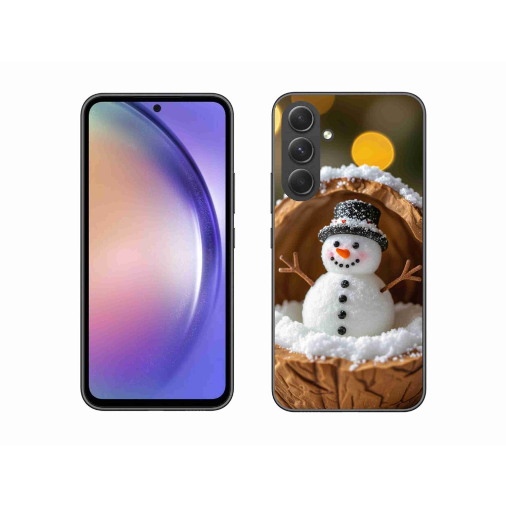 Gél védőhuzat mmCase Samsung Galaxy A54 5G - hóember 4