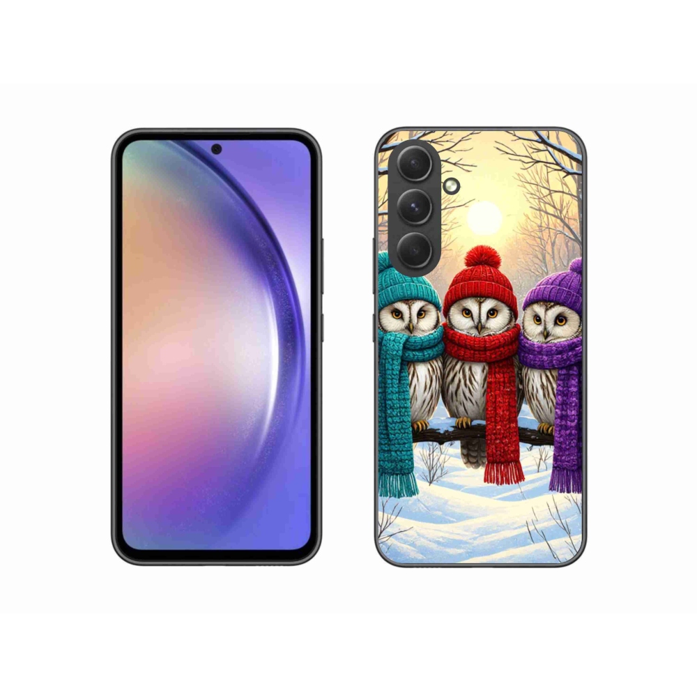 Zselés borítás mmCase Samsung Galaxy A54 5G - bagoly barátok
