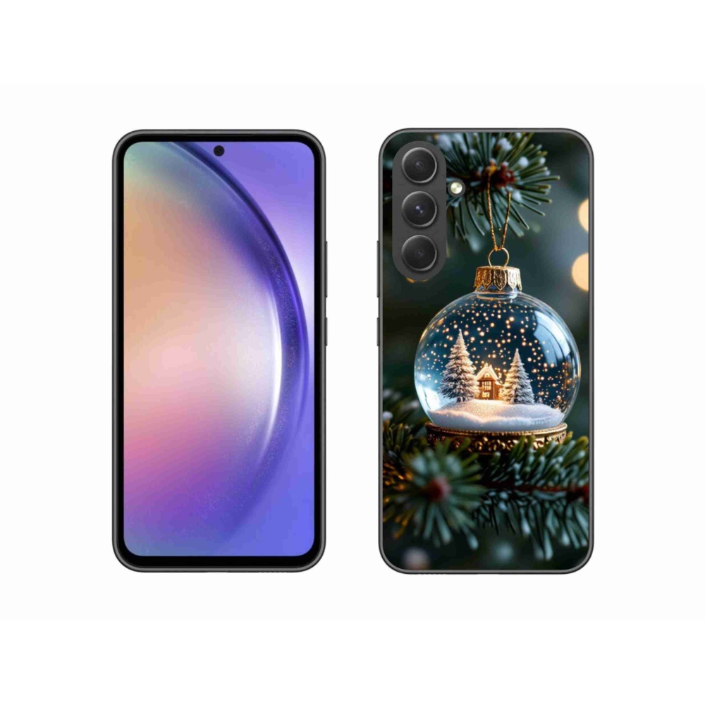 Gél borítás mmCase Samsung Galaxy A54 5G - Karácsonyi gömbök 2