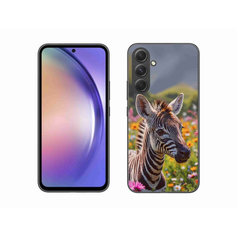 Zselés borítás mmCase Samsung Galaxy A54 5G - zebra a réten