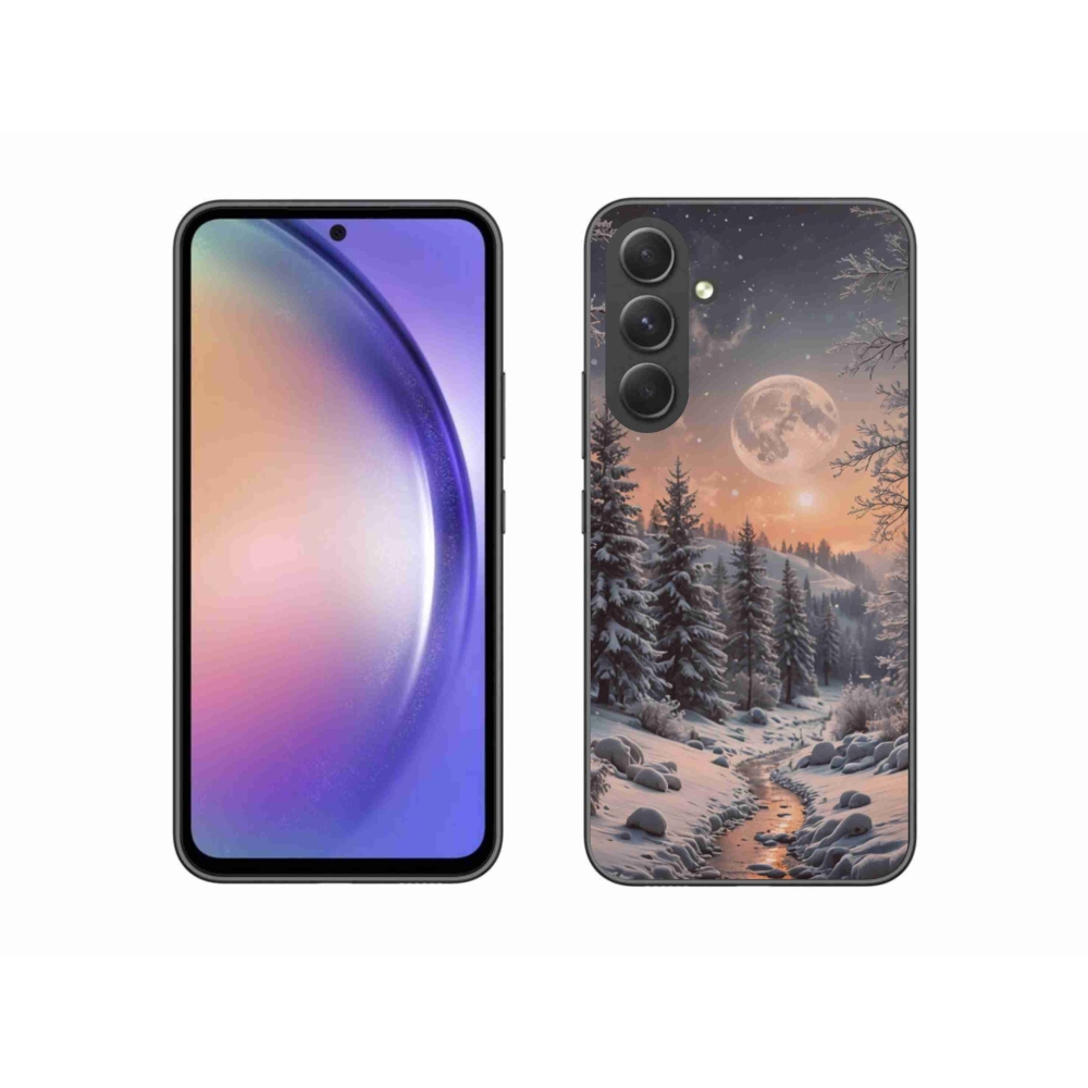 Gél borító mmCase Samsung Galaxy A54 5G - téli táj 2