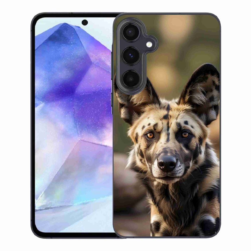 Gél borítás mmCase Samsung Galaxy A55 5G - afrikai vadkutya számára