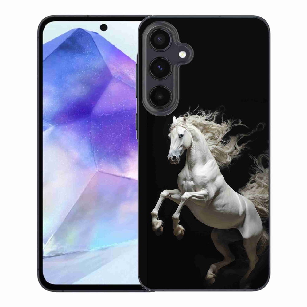 Zselés borítás mmCase Samsung Galaxy A55 5G - fehér ló 4