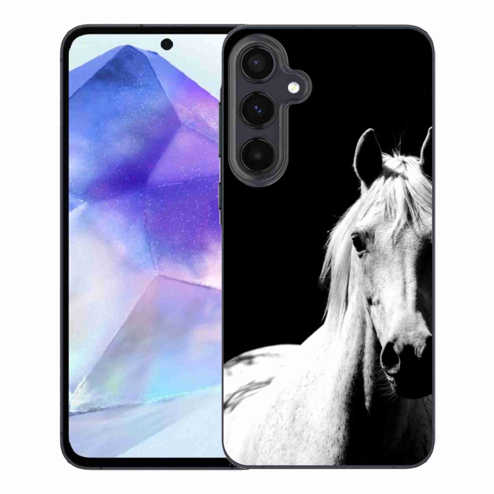 Gél védőhuzat mmCase Samsung Galaxy A55 5G - fehér ló 5