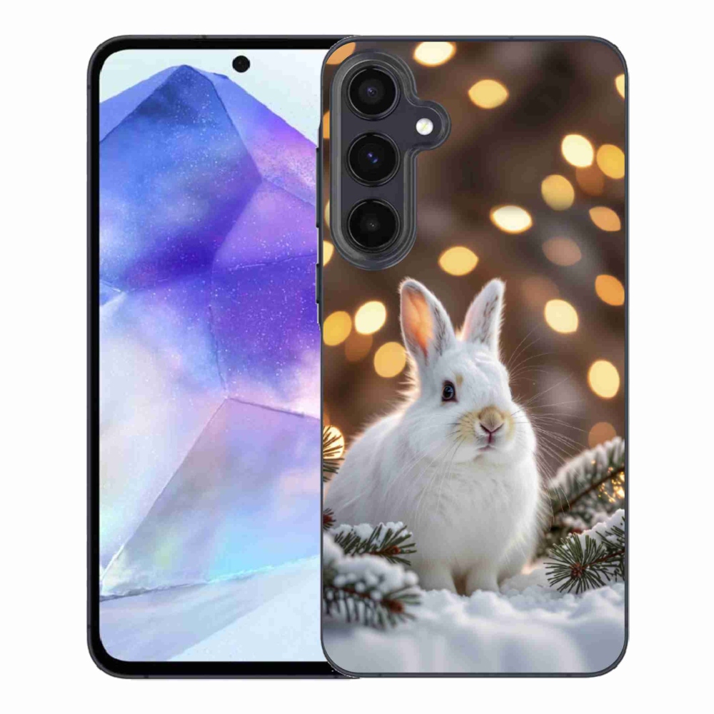 Gél védőhuzat mmCase Samsung Galaxy A55 5G - fehér nyúlhoz