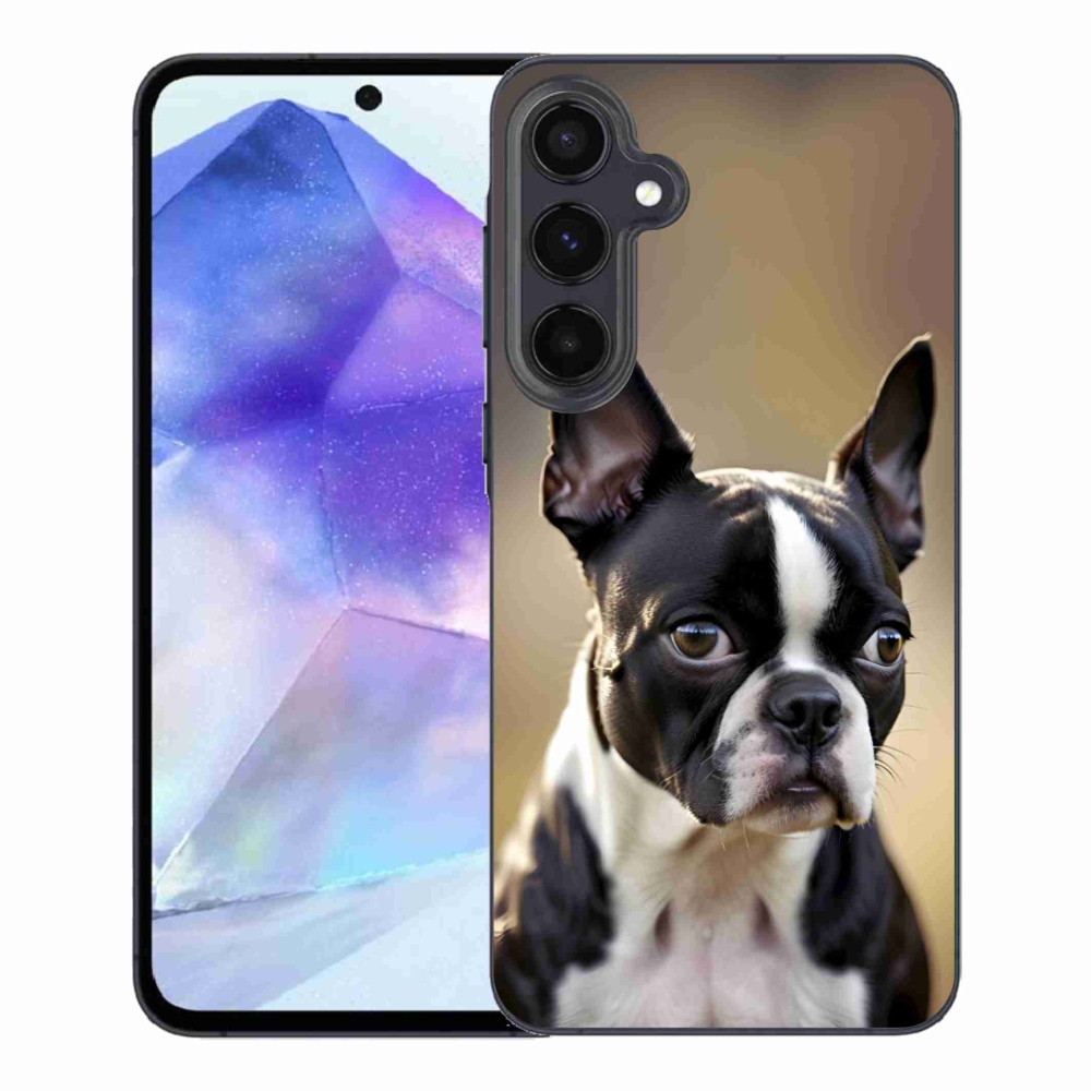 Gél borítás mmCase Samsung Galaxy A55 5G - Boston Terrier