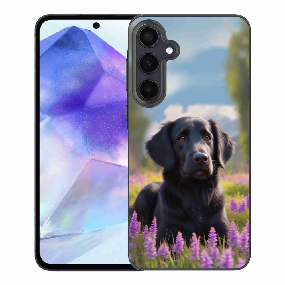 Gél védőhuzat mmCase Samsung Galaxy A55 5G - elegáns fekete retriever