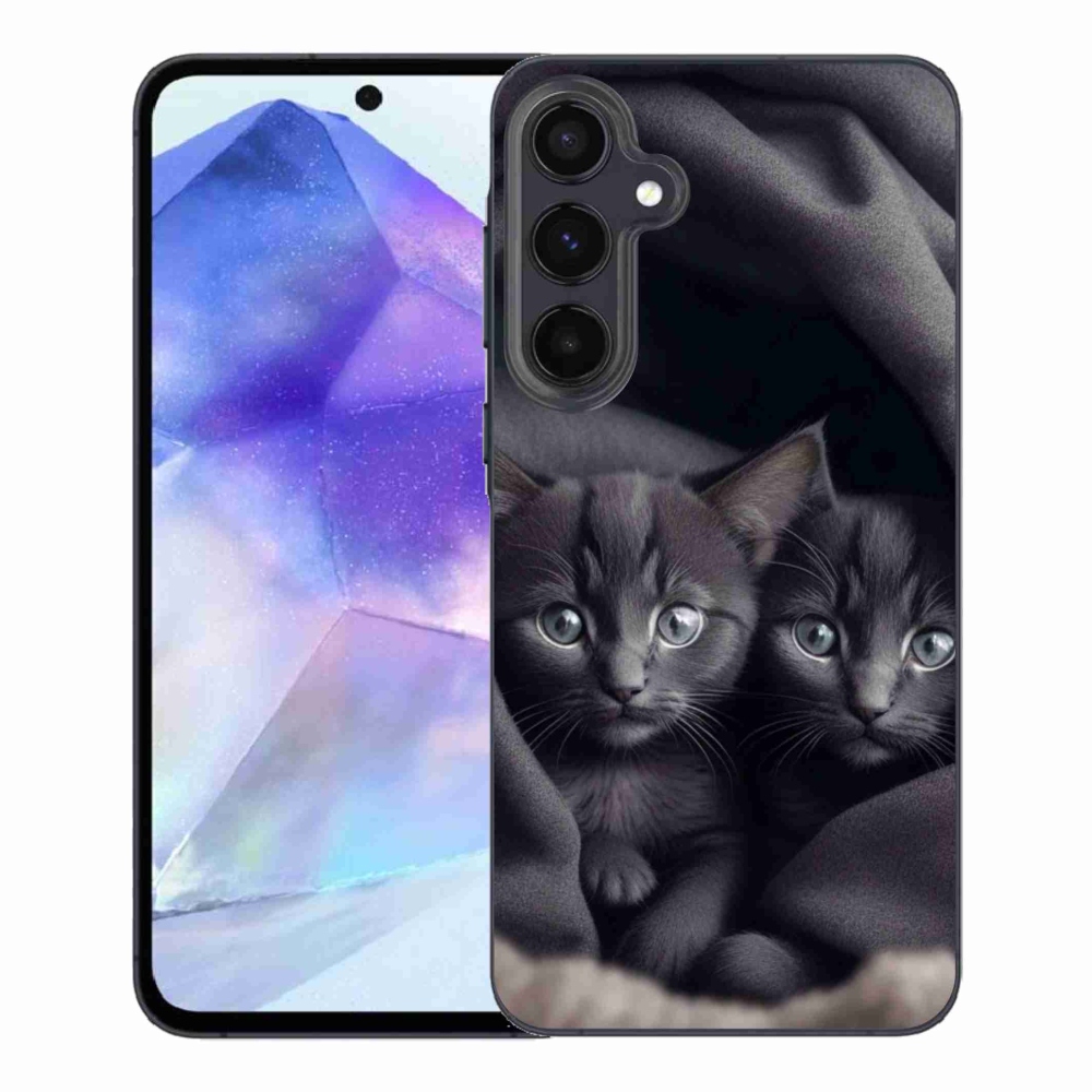 Zselés borítás mmCase Samsung Galaxy A55 5G - cat duo - Samsung Galaxy A55 5G számára