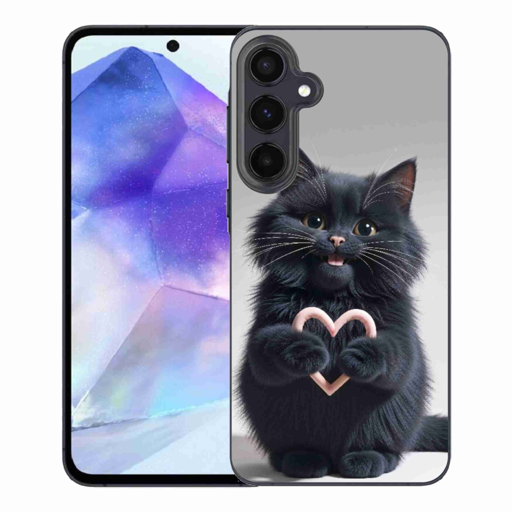 Gél borítás mmCase Samsung Galaxy A55 5G - macskaszerelem 3