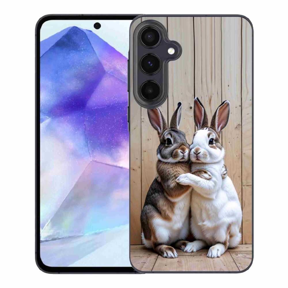 Zselés borítás mmCase Samsung Galaxy A55 5G - nyúl párhoz
