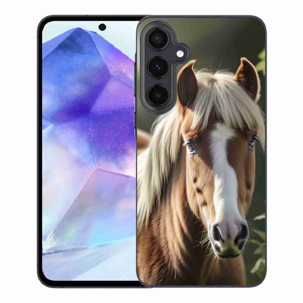 Zselés borítás mmCase Samsung Galaxy A55 5G - ló könnyű sörénnyel