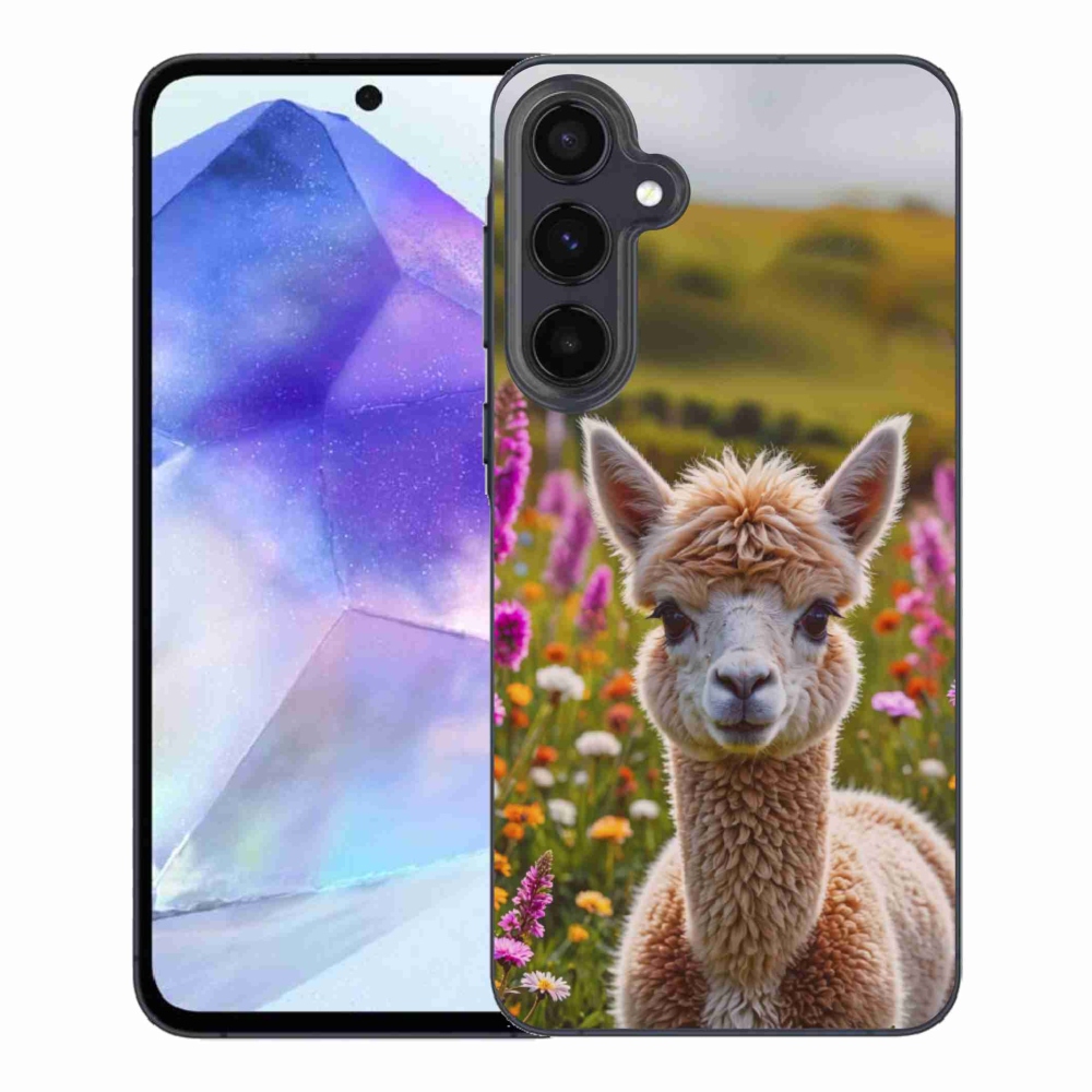 Zselés borítás mmCase Samsung Galaxy A55 5G - láma a réten