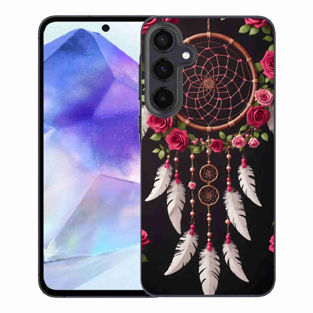 Gél borítás mmCase Samsung Galaxy A55 5G - álomfogó rózsákkal