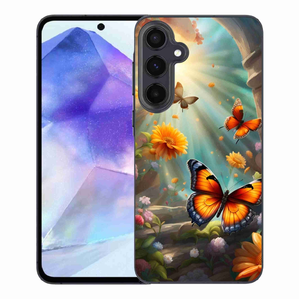 Zselés borítás mmCase Samsung Galaxy A55 5G - pillangókert 2