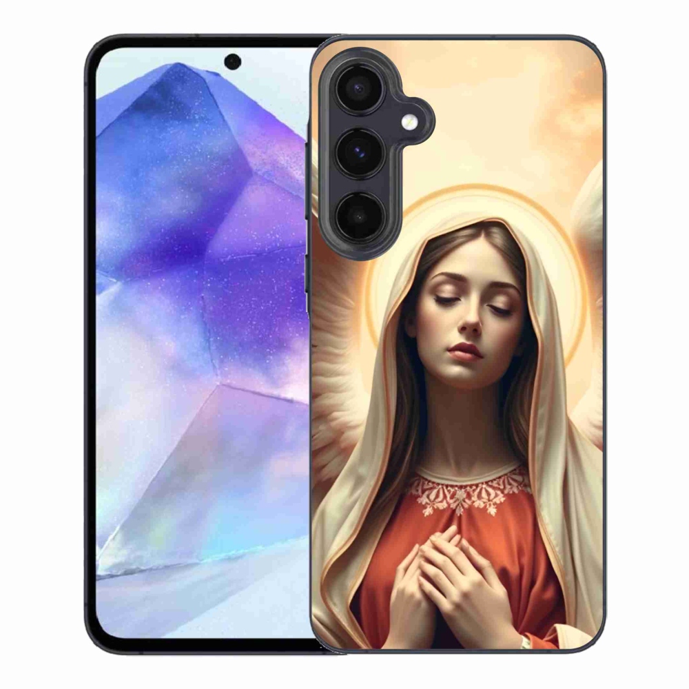 Zselés borítás mmCase Samsung Galaxy A55 5G - vallási motívumhoz