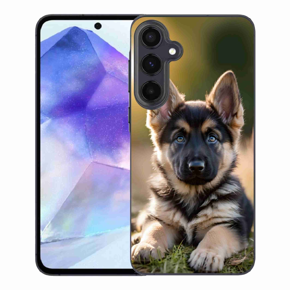 Zselés borítás mmCase Samsung Galaxy A55 5G - Német juhászkutya a természetben