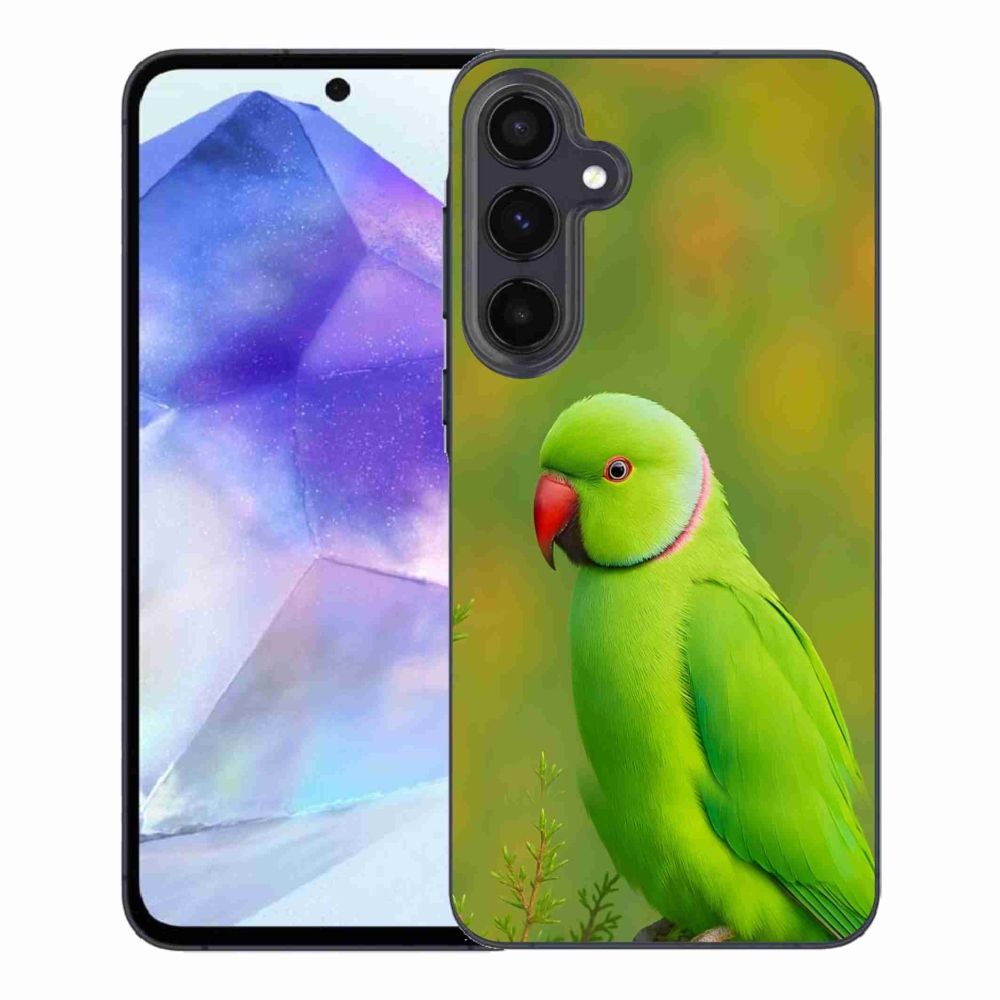 Zselés borítás mmCase Samsung Galaxy A55 5G - papagáj alexandr 2