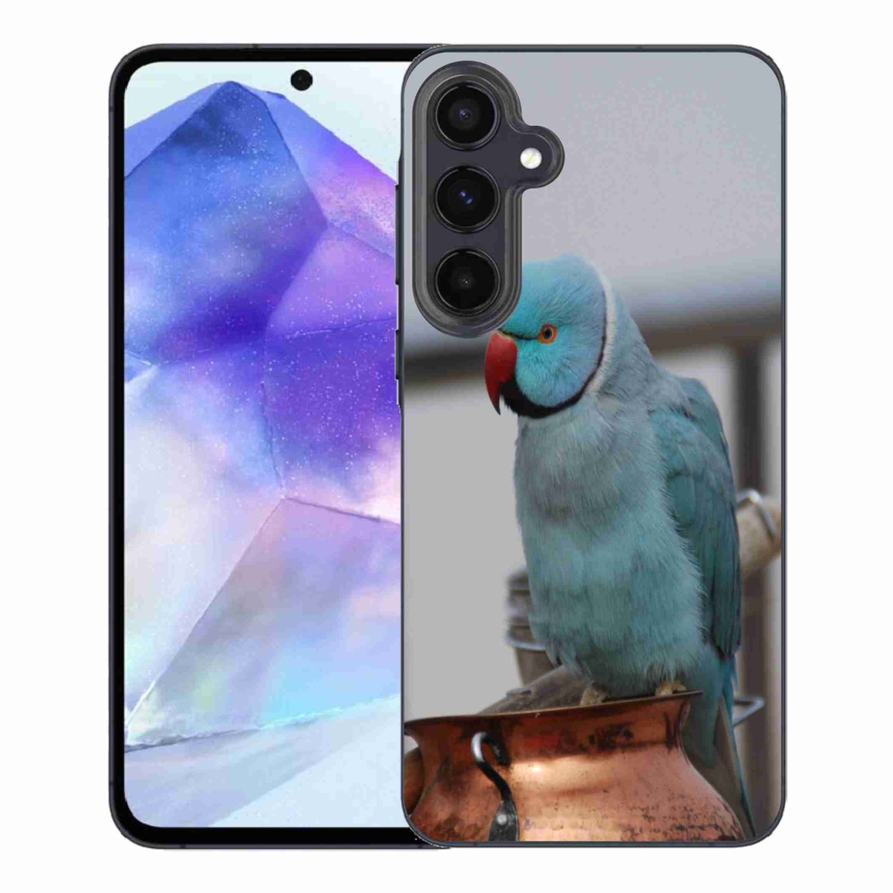 Gél védőhuzat mmCase Samsung Galaxy A55 5G - papagáj alexander kék