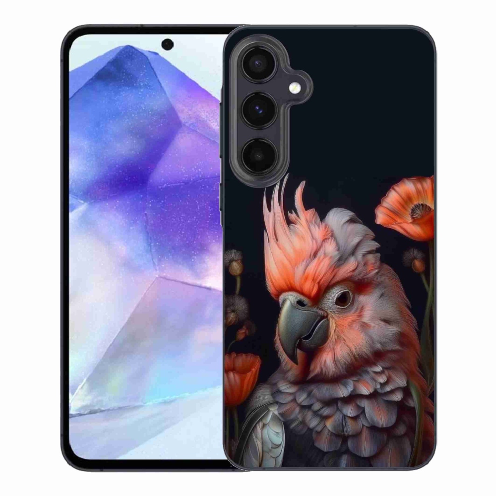 Gél borítás mmCase Samsung Galaxy A55 5G - papagáj kakadu színekben