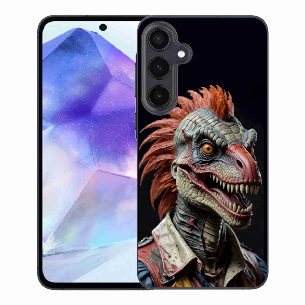Zselés borítás mmCase Samsung Galaxy A55 5G - punk dinoszauruszhoz