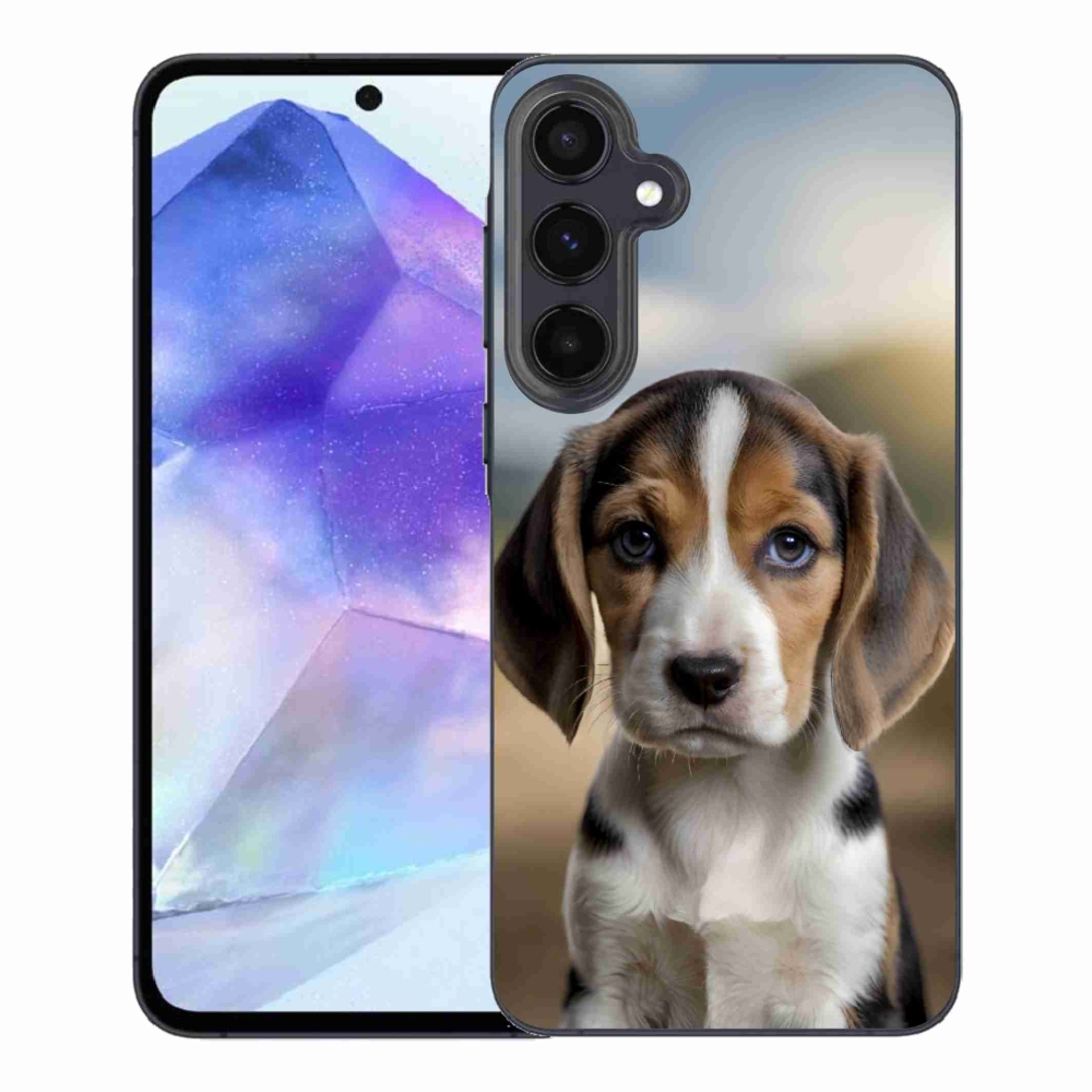 Gél borítás mmCase Samsung Galaxy A55 5G - aranyos beagle - Samsung Galaxy A55 5G számára