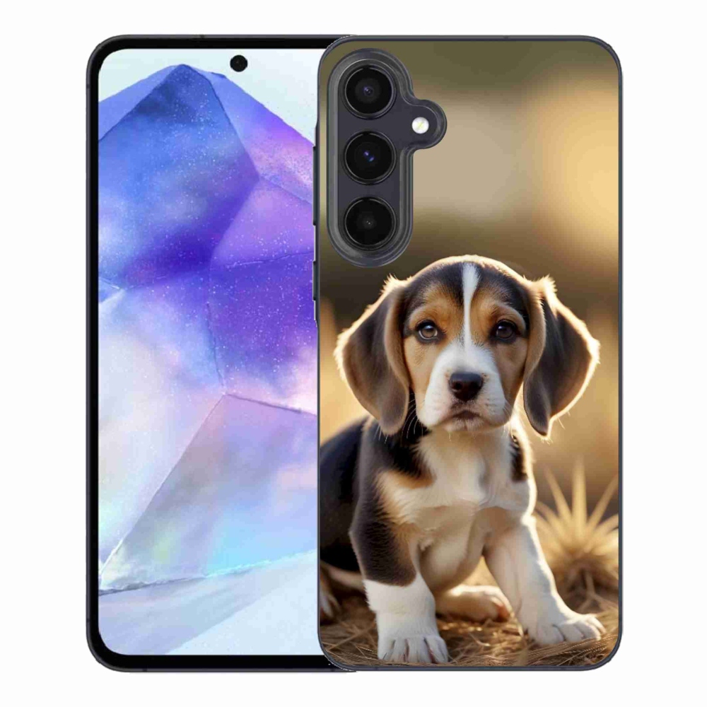 Gél borítás mmCase Samsung Galaxy A55 5G - aranyos beagle - Samsung Galaxy A55 5G számára