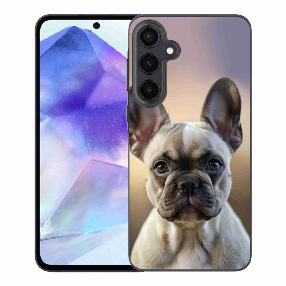 Gél borítás mmCase Samsung Galaxy A55 5G - aranyos francia bulldoghoz