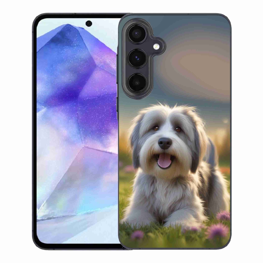 Gél borítás mmCase Samsung Galaxy A55 5G - aranyos Havanna kutya
