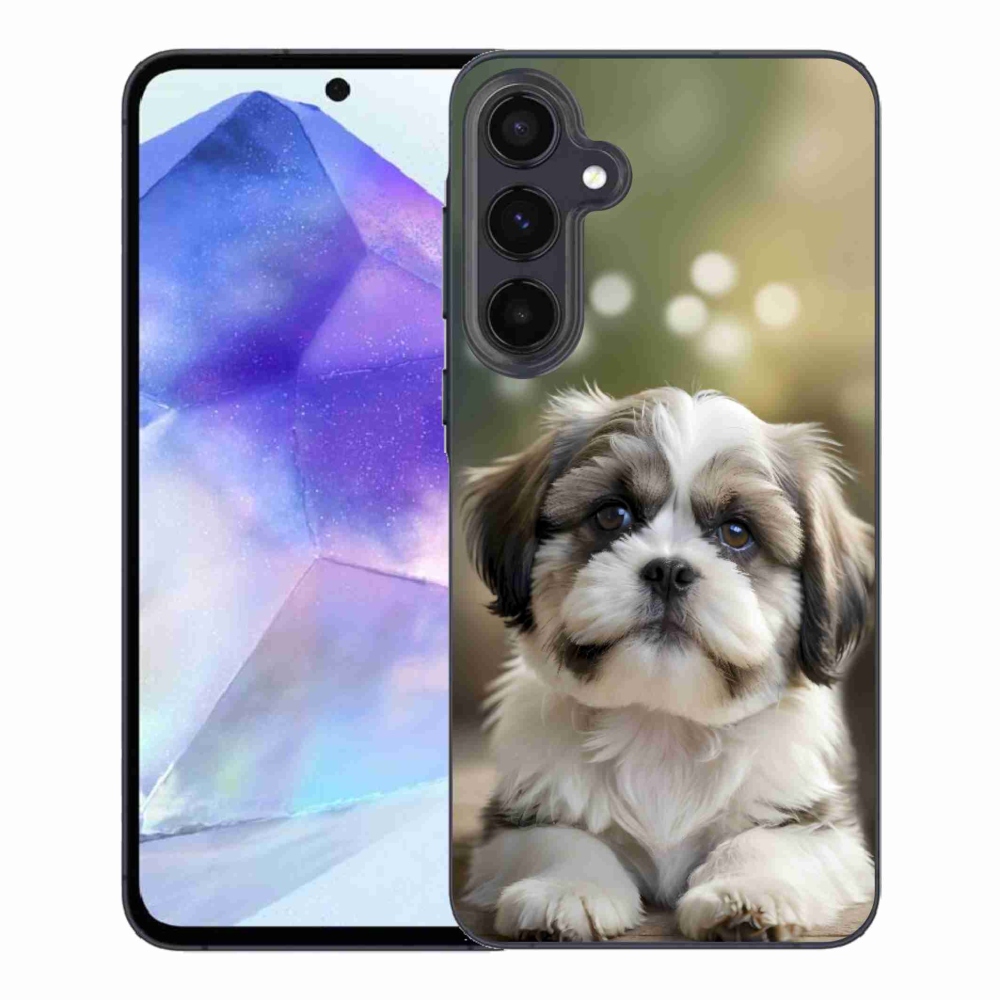 Gél borítás mmCase Samsung Galaxy A55 5G - aranyos shih-tzu