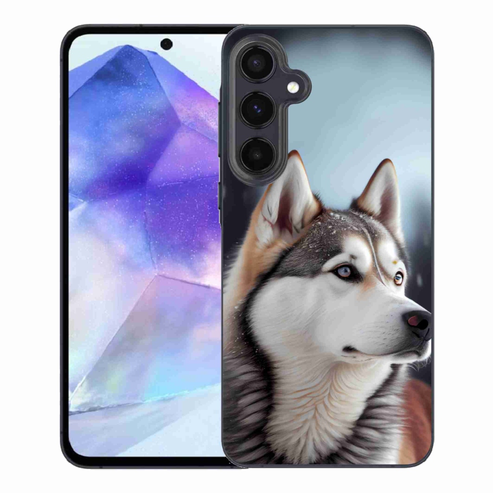Gél borítás mmCase Samsung Galaxy A55 5G - Szibériai husky - Samsung Galaxy A55 5G számára