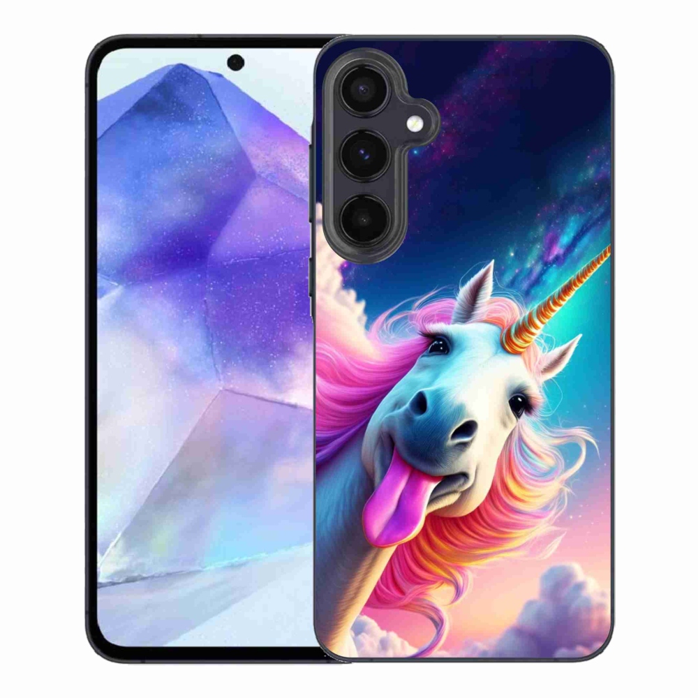 Gél borítás mmCase Samsung Galaxy A55 5G - őrült egyszarvúhoz
