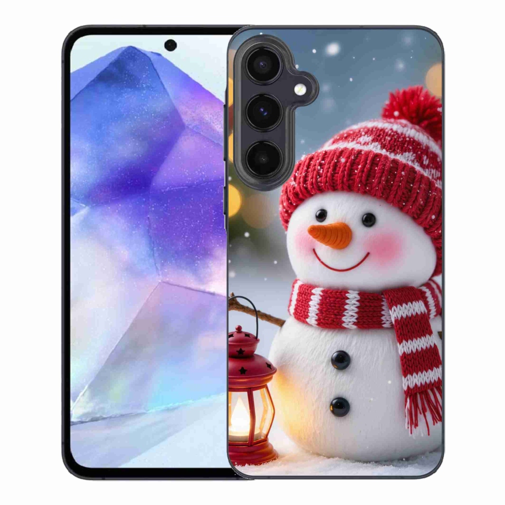 Gél védőhuzat mmCase Samsung Galaxy A55 5G - hóember 2