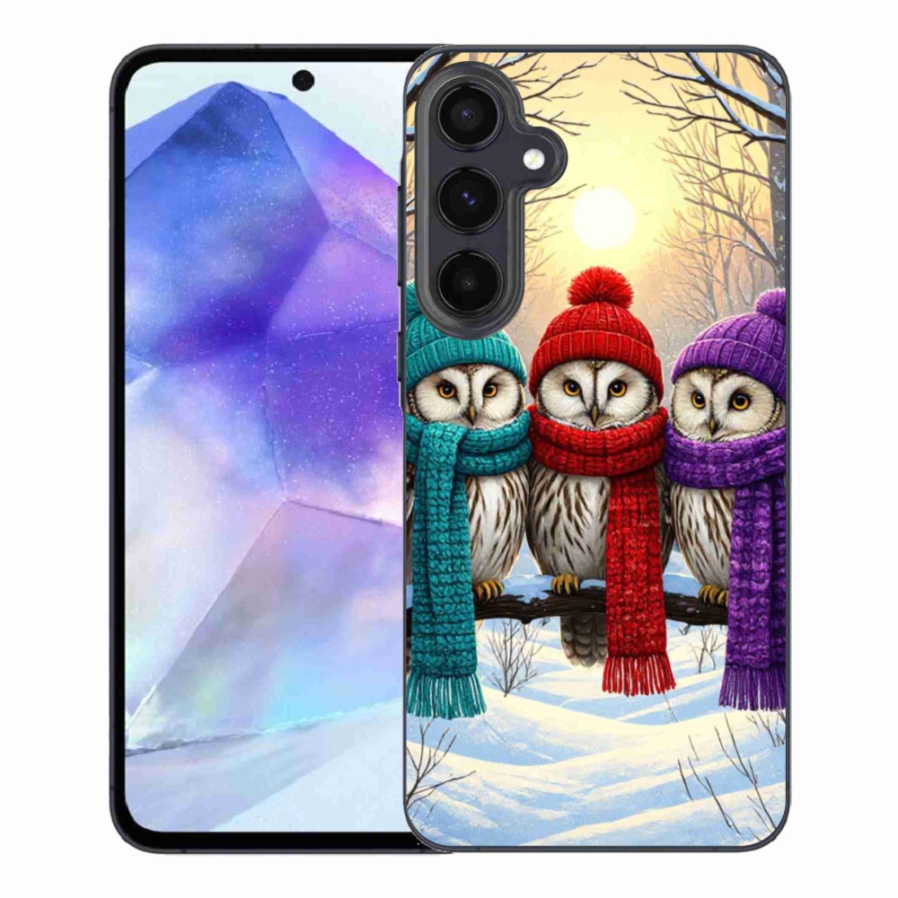 Zselés borítás mmCase Samsung Galaxy A55 5G - bagoly barátok