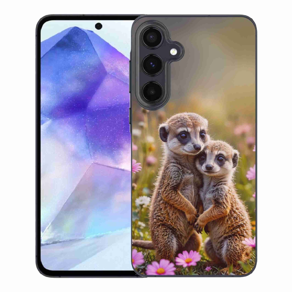 Gél védőburkolat mmCase Samsung Galaxy A55 5G - szurikátás duóhoz