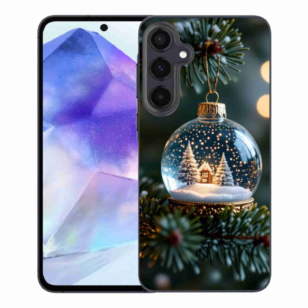 Gél borítás mmCase Samsung Galaxy A55 5G - Karácsonyi gömbök 2