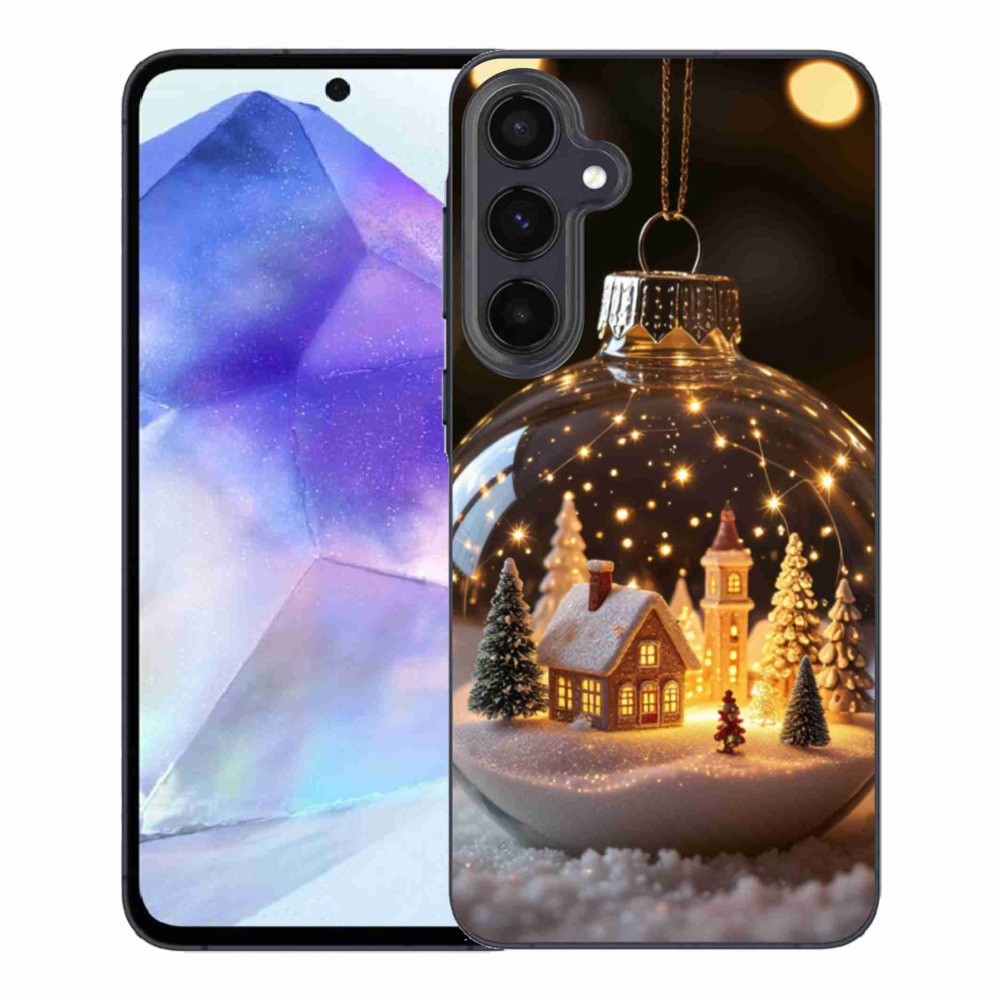 Gél borítás mmCase Samsung Galaxy A55 5G - Karácsonyi gömbök 3