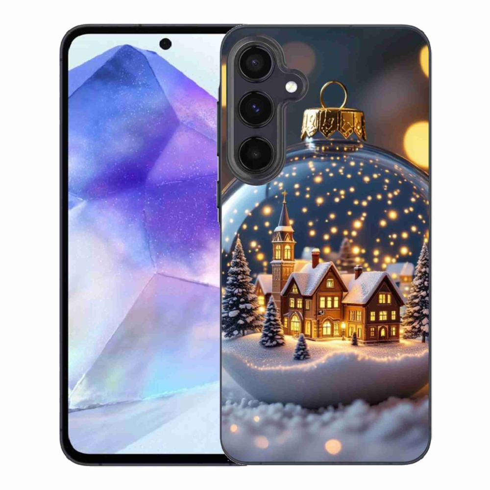 Gél borítás mmCase Samsung Galaxy A55 5G - Karácsonyi gömbök 4