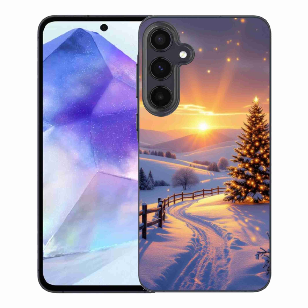 Gél borítás mmCase Samsung Galaxy A55 5G - téli tájkép