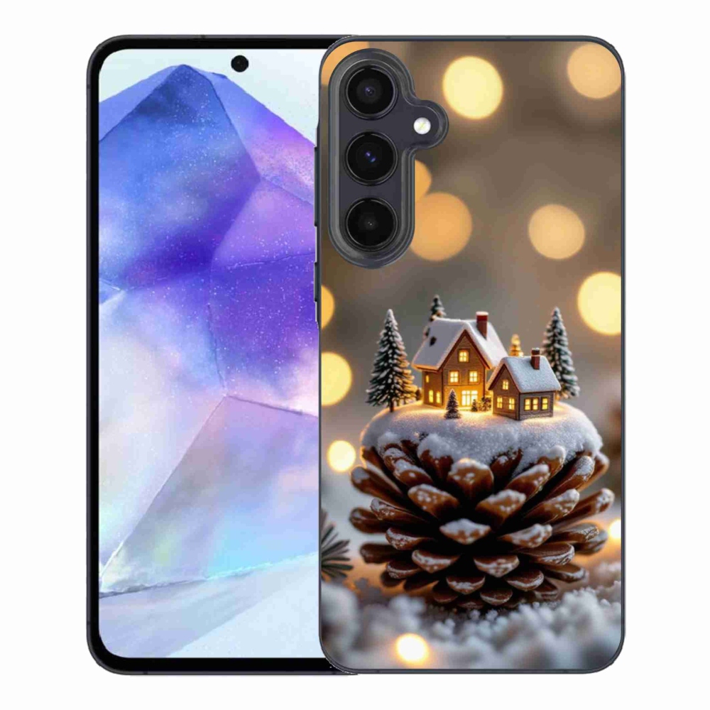 Gél borítás mmCase Samsung Galaxy A55 5G - téli falu