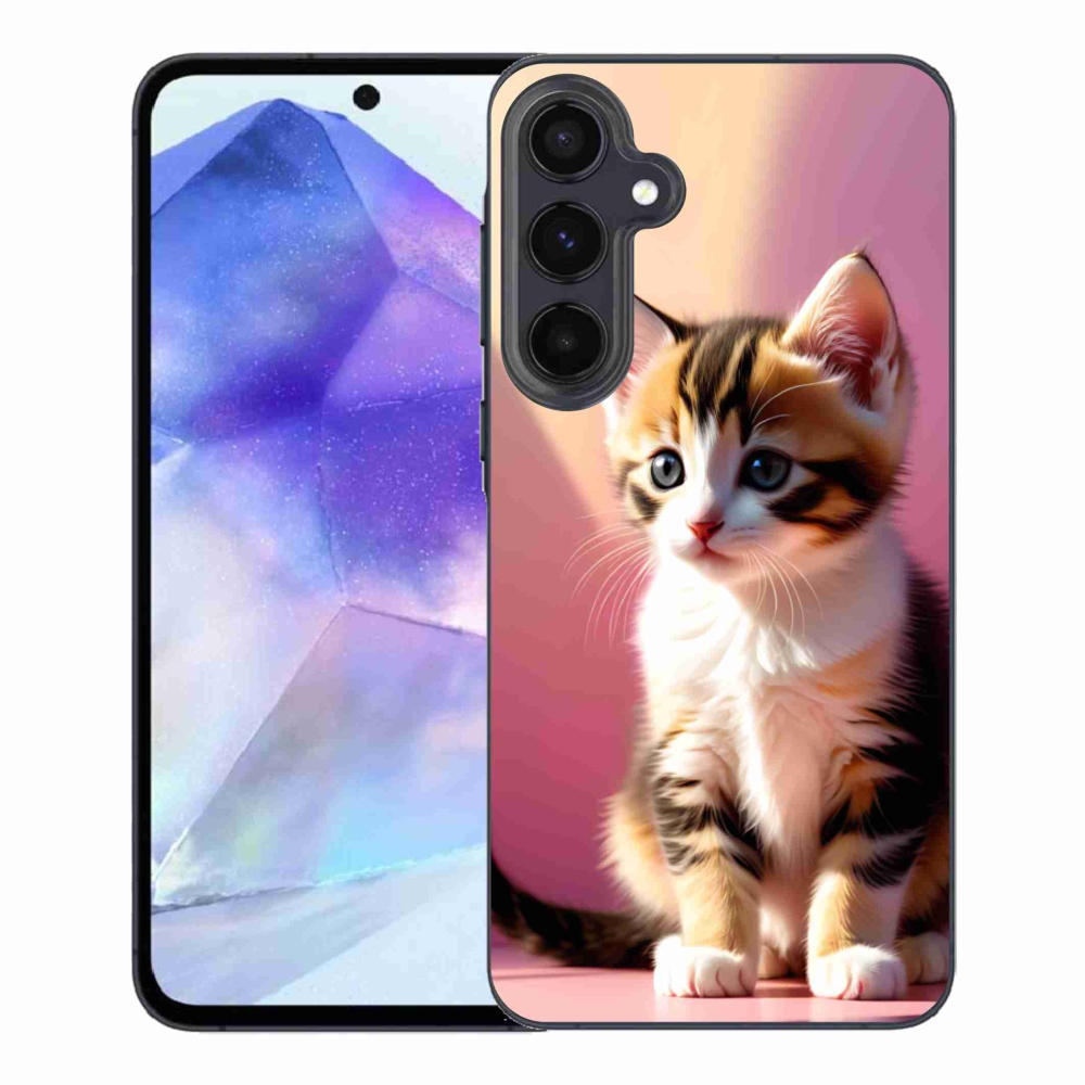 Zselés borítás mmCase Samsung Galaxy A55 5G - kíváncsi cica 2