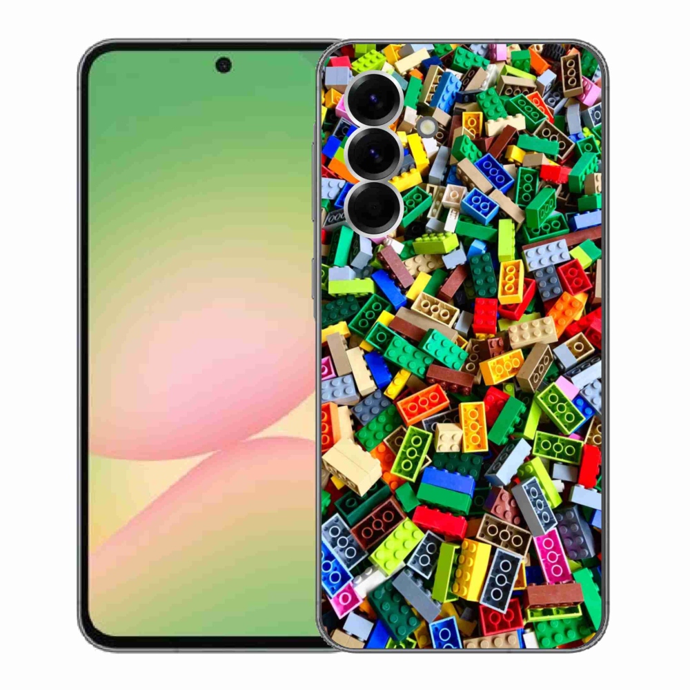 Gél borítás mmCase Samsung Galaxy A56 5G - színes építőkockákhoz